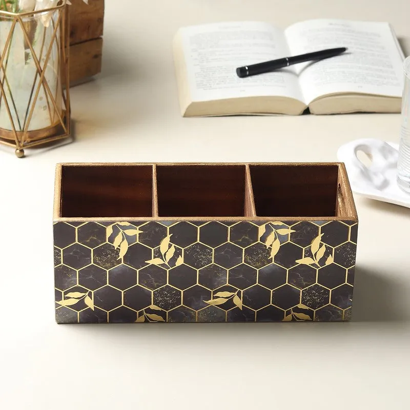 Hexiq Wooden Cutlery Holder media 3