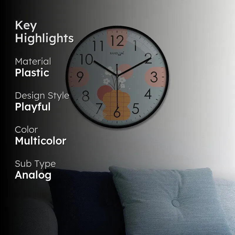 Journey Round Analog Wall Clock - Multicolor media 2