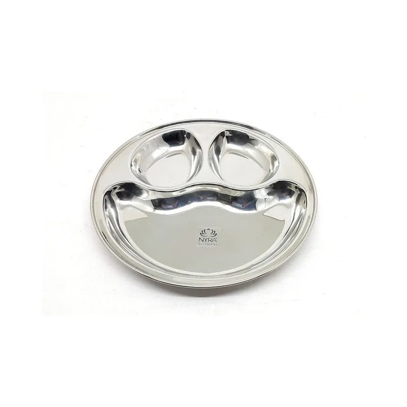 Platira Stainless Steel Dinner Plate - Set Of Six media 6