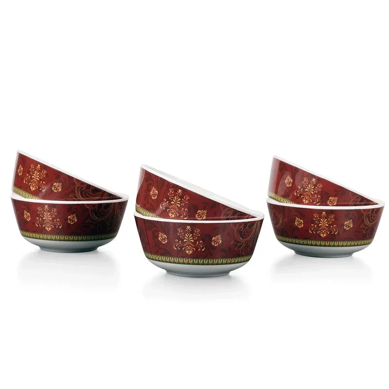 Ornamental Melamine Snack Bowls (200 mL Each) - Set of Six media 5