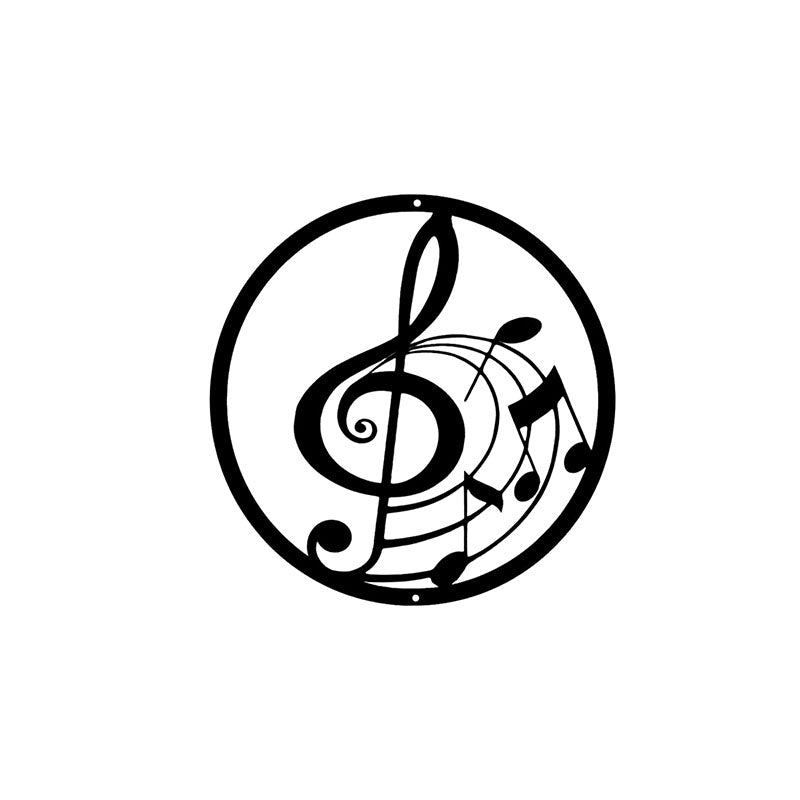 Musical Symphony Black Iron Wall Accent media 3