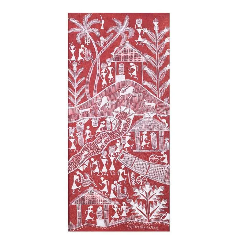 Barasi Warli Canvas Wall Art media 4