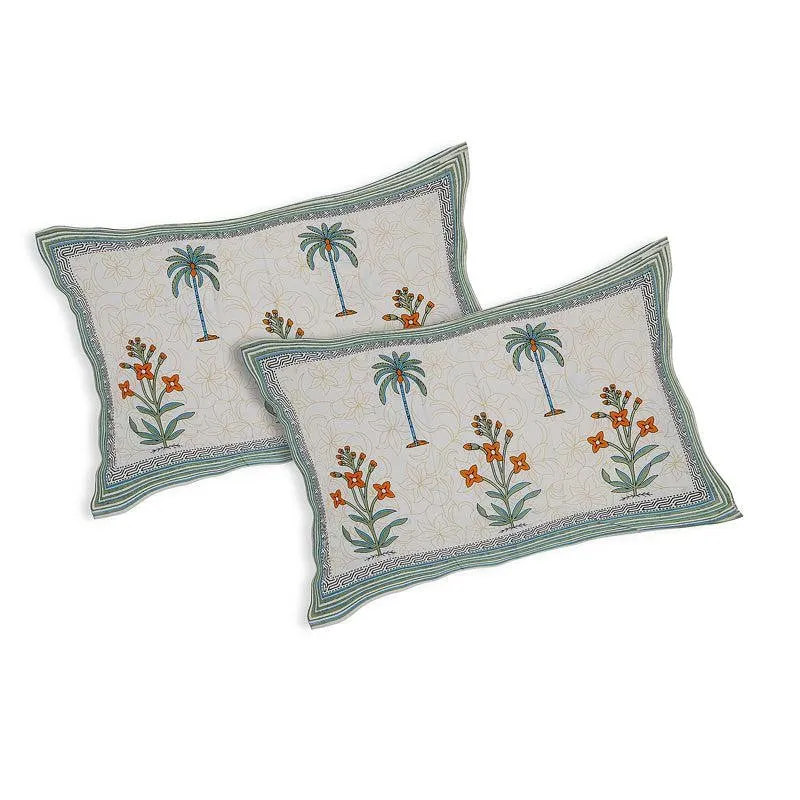Achyuta Floral Cotton Bedsheet (Multicolor) - 144 TC media 6