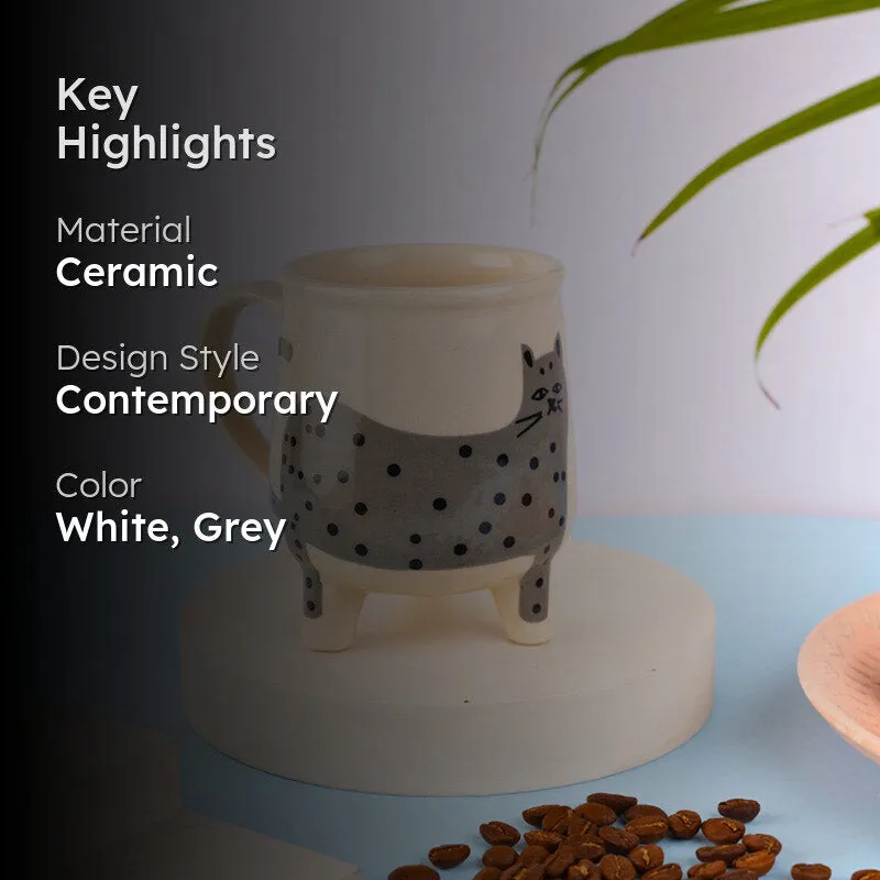 Polka Ceramic Tea Cup (250 mL) media 2