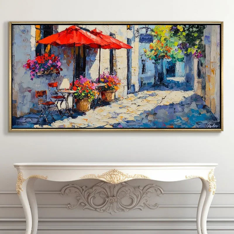 Parasol Canvas Wall Painting With Frame media 5