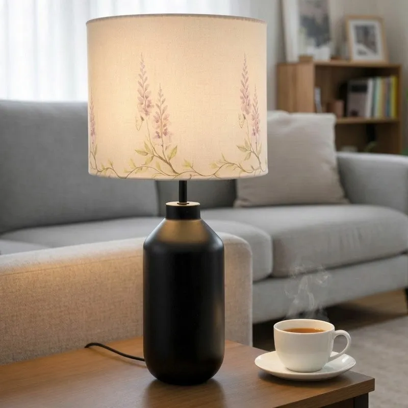 Lumero Accent Fabric Table Lamp - White media 3