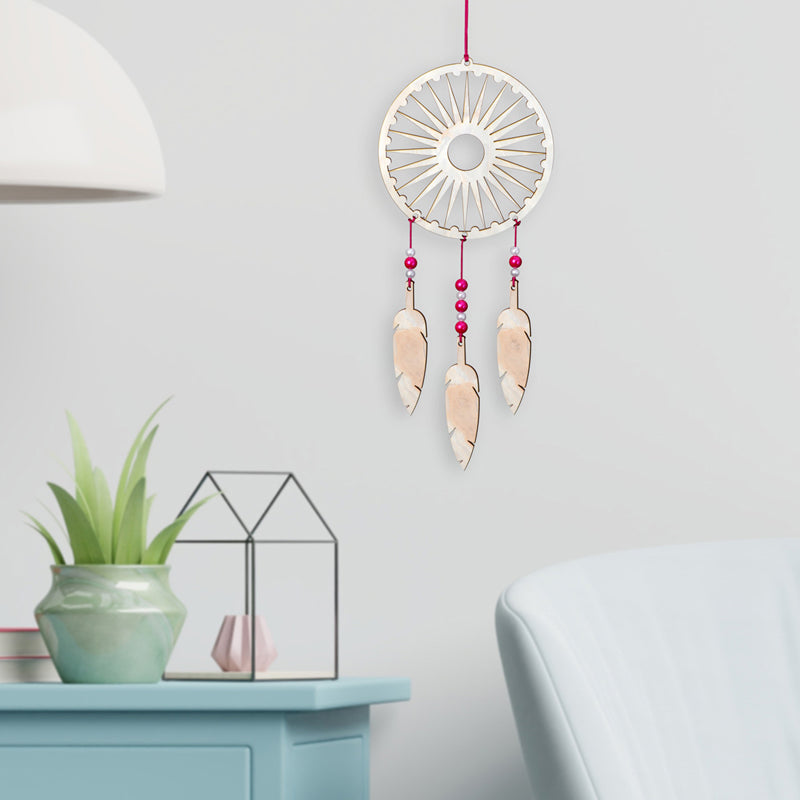 Chakra Charm Dream Catcher - White