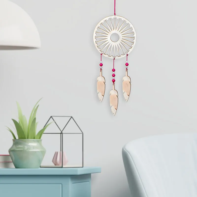 Chakra Charm Dream Catcher - White media 1