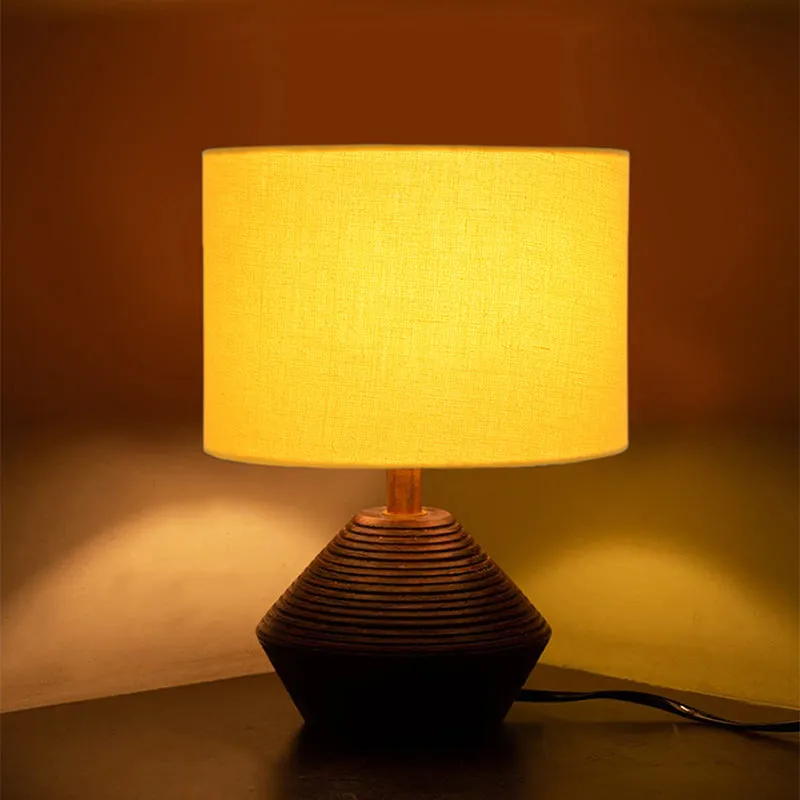 Yami Wooden Table Lamp - Yellow,Brown media 7