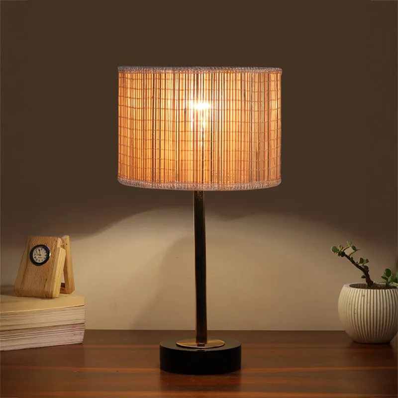 Bambou Rodin Wooden Table Lamp - Beige,Gold,Black media 2