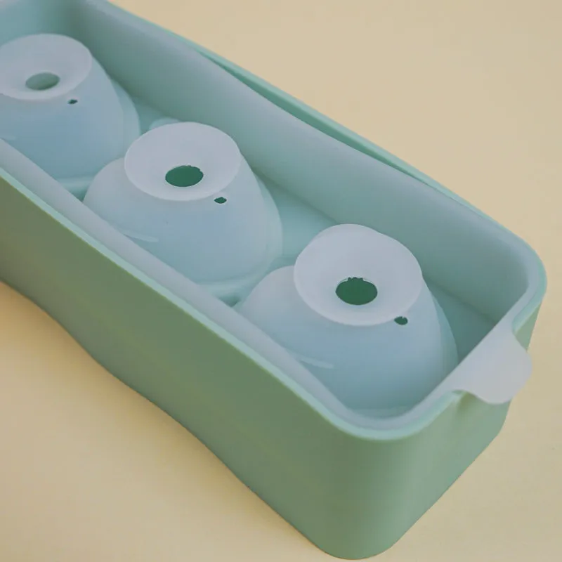 Heart Silicone 3-Cube Ice Mould - Green media 6