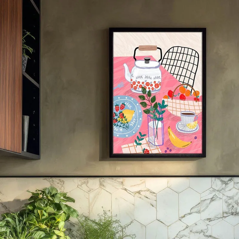 FineDining Archival Canvas Wall Art - Black media 3