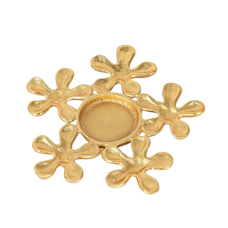 Golden Flora Tealight Holder media 4