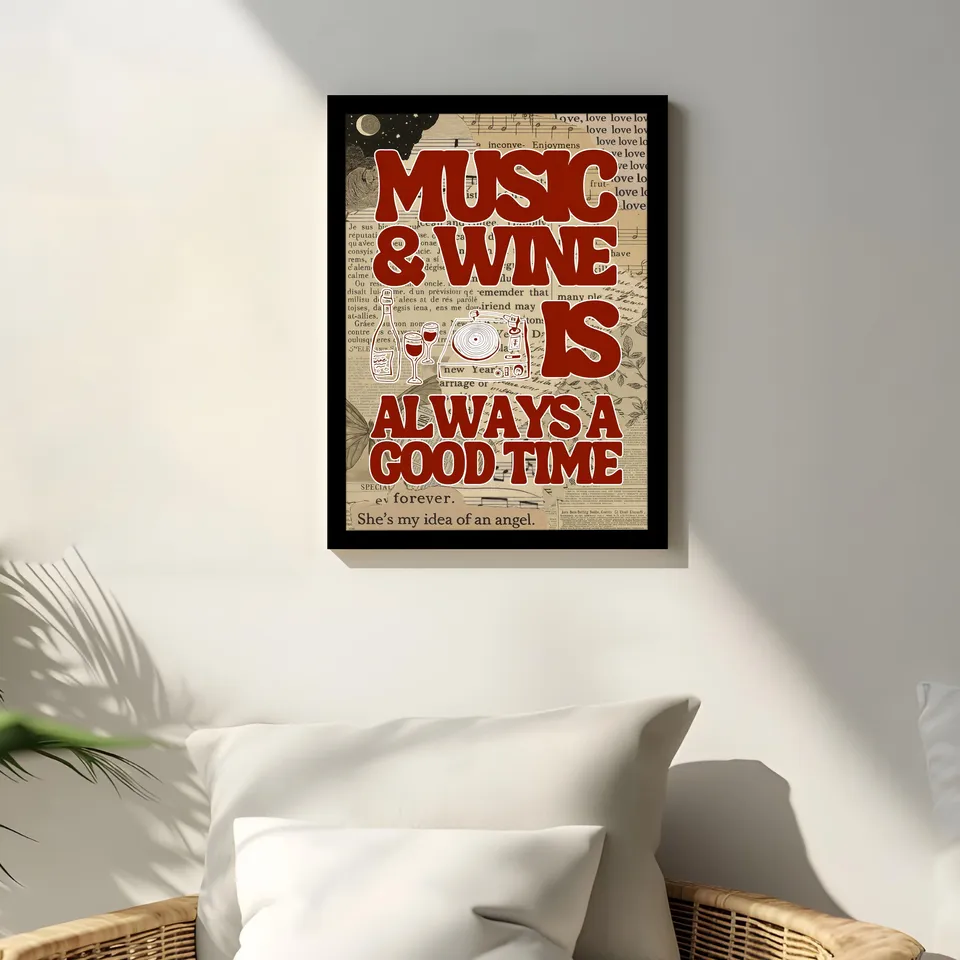 Music & Wine Wall Art & Painting media 5