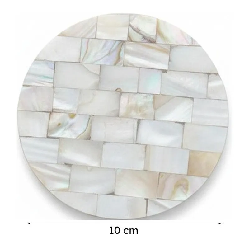 Casper Mother Of Pearl Coaster - Set Of Four media 7