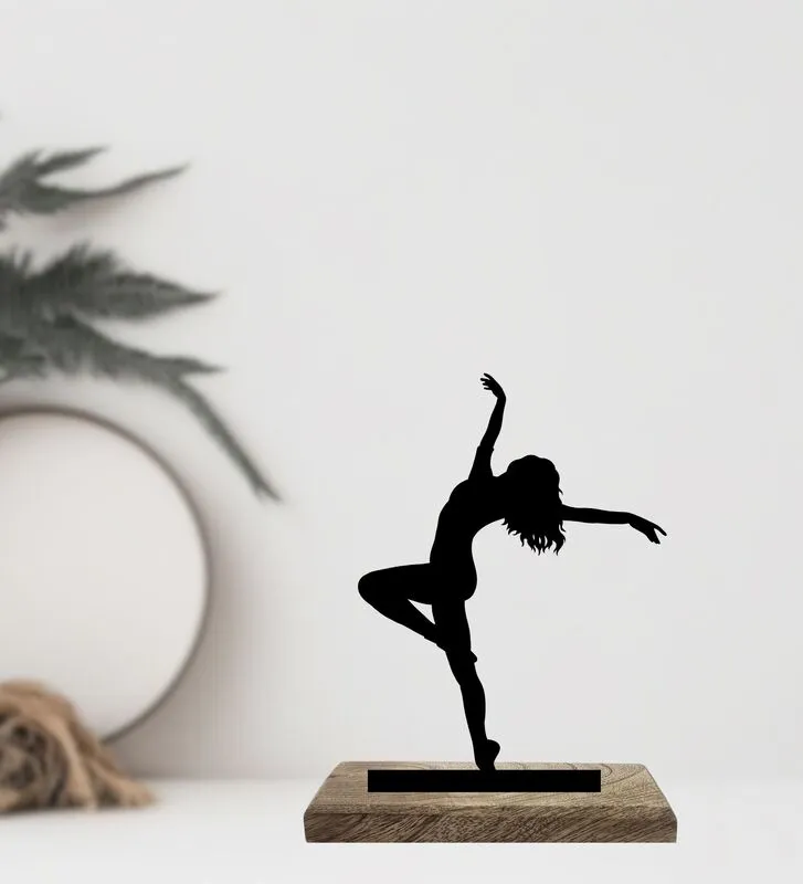 Ballet Kathak Fusion Iron Showpiece - Set Of Two media 4