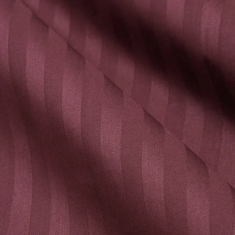 Slay In Stripes Cotton Bedsheet (Wine) - 210 TC media 7