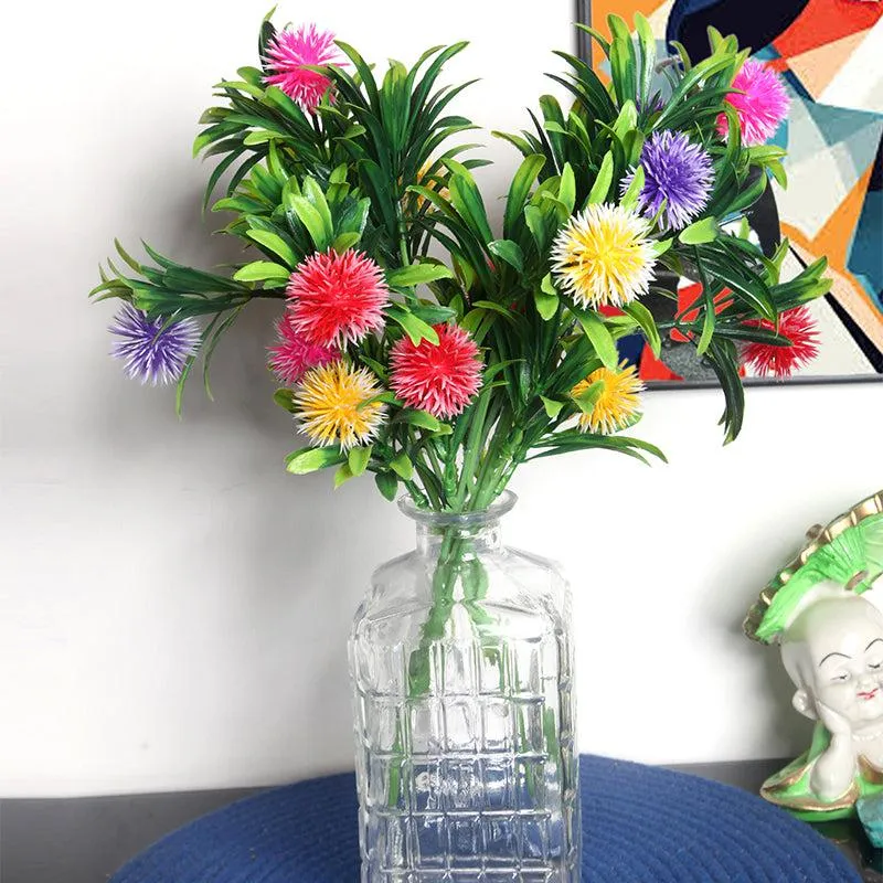 Faux Morca Flower Bunch (Multicolor) - Set Of Two media 1