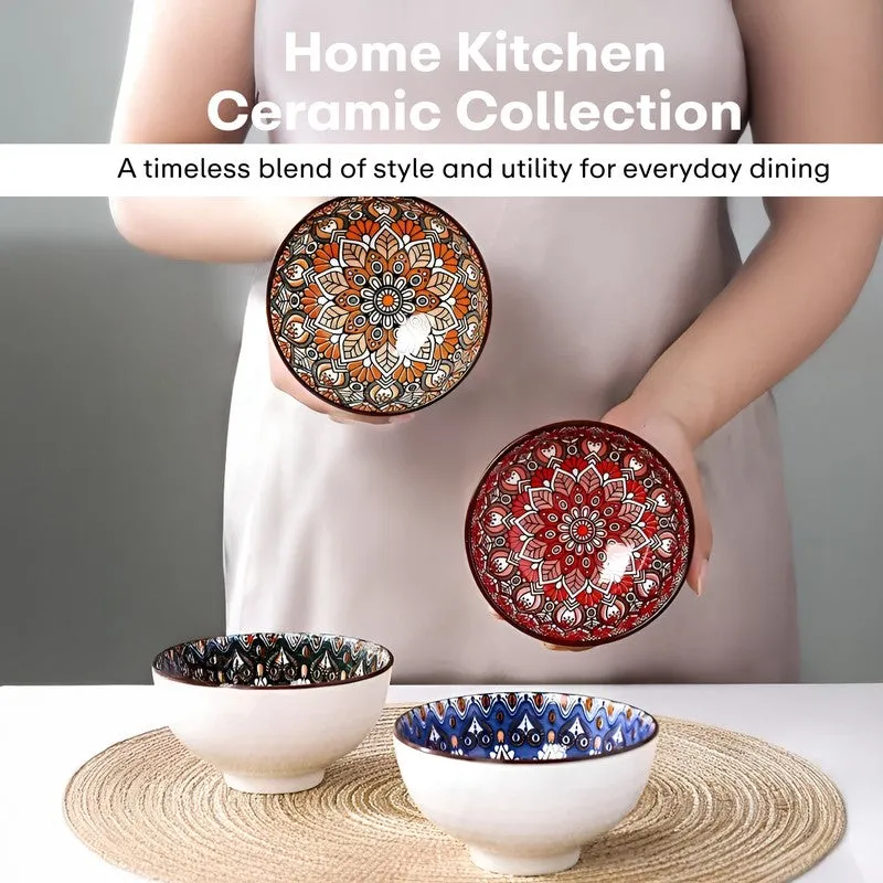 Rioware KalaServe Ceramic Snack Bowls (250 mL Each) - Set Of Four media 6