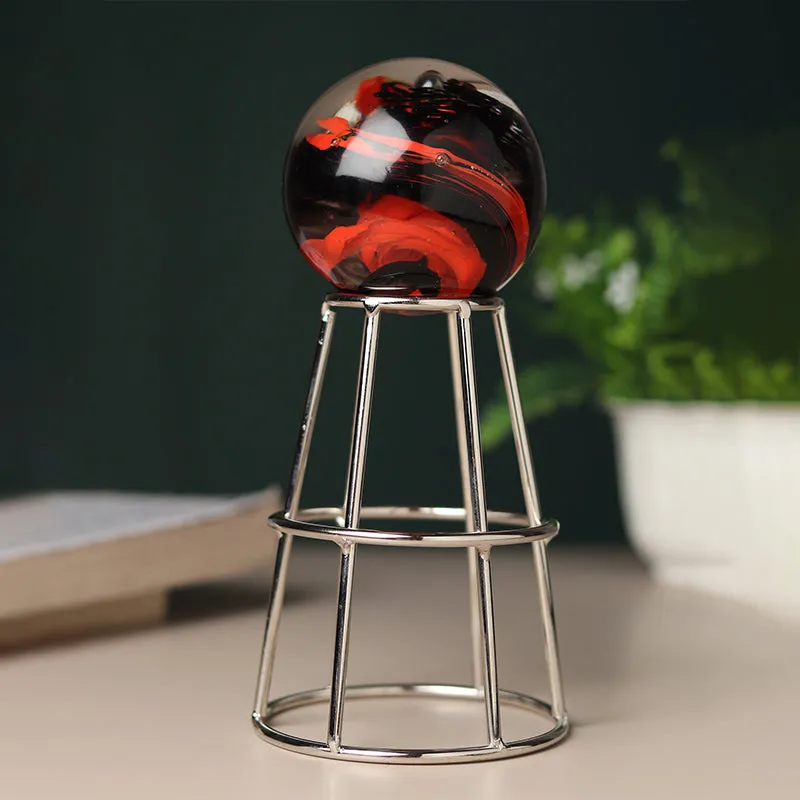 Aiofe Orb Showpiece - Silver & Gold media 1
