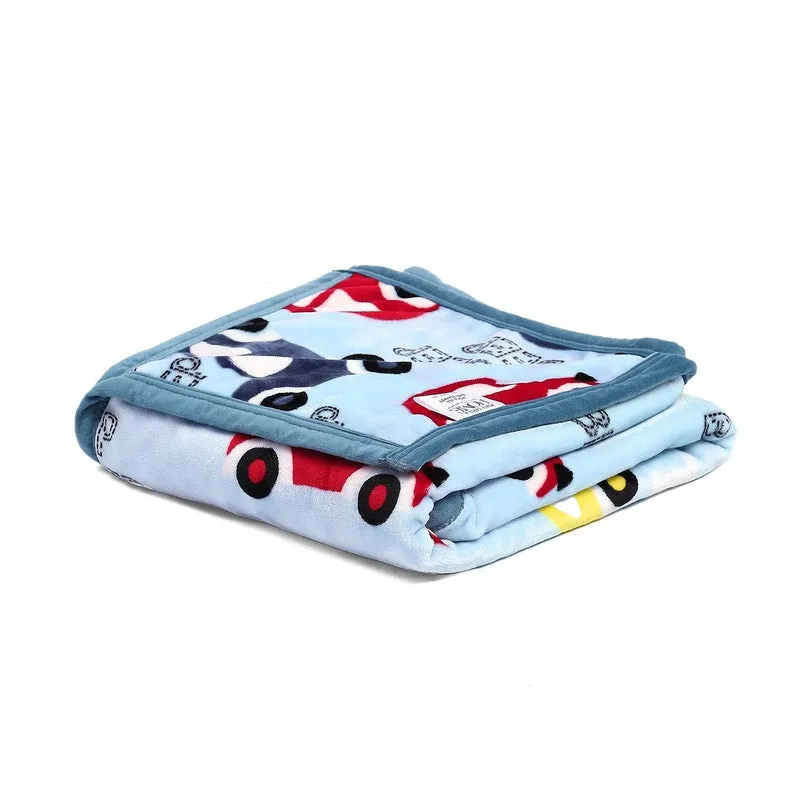 Monte Carlo Car Cuddle Kids Blanket (Blue) - 600 GSM media 6