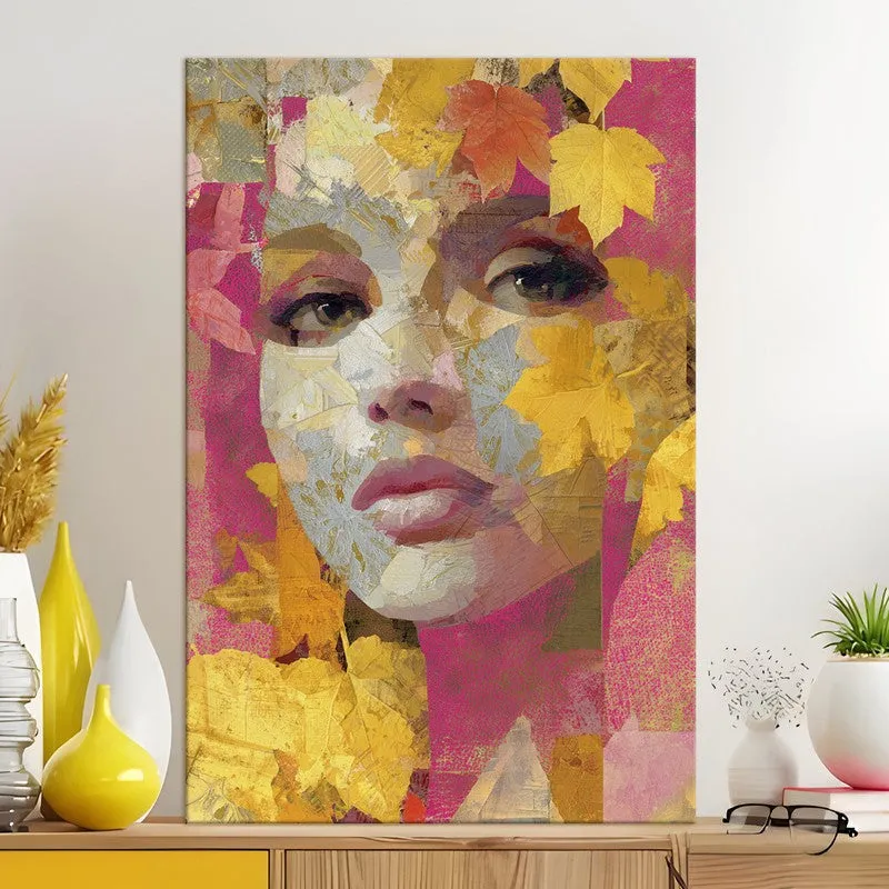 Textured Elegance Portrait Canvas Wall Art media 5