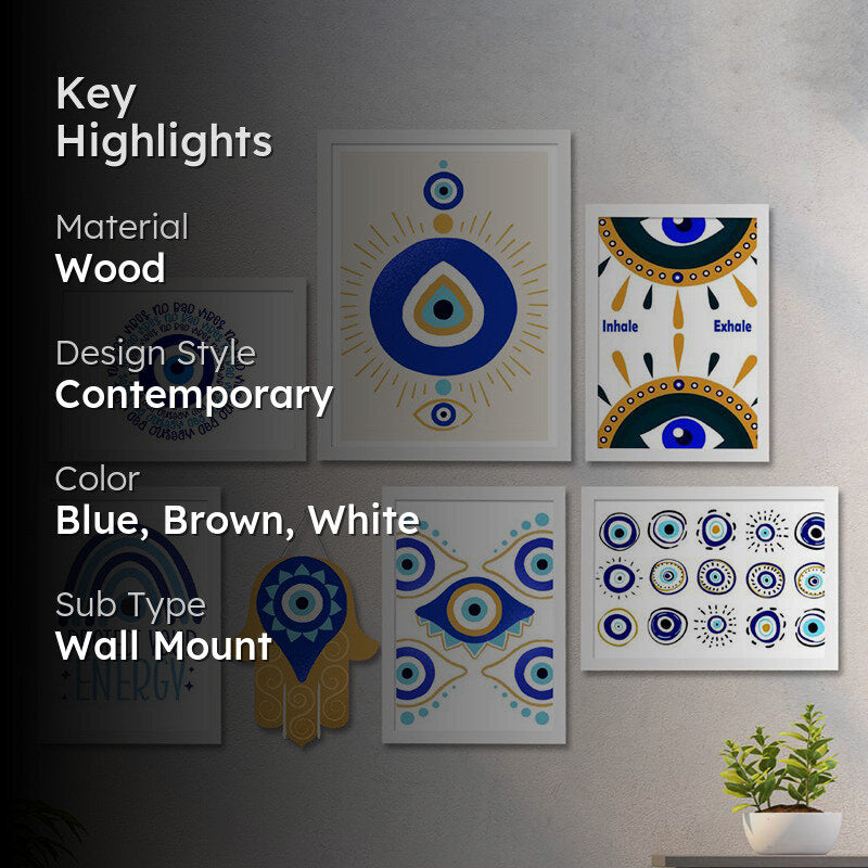 Evil Eye Safety Wall Art - Set Of Seven media 2