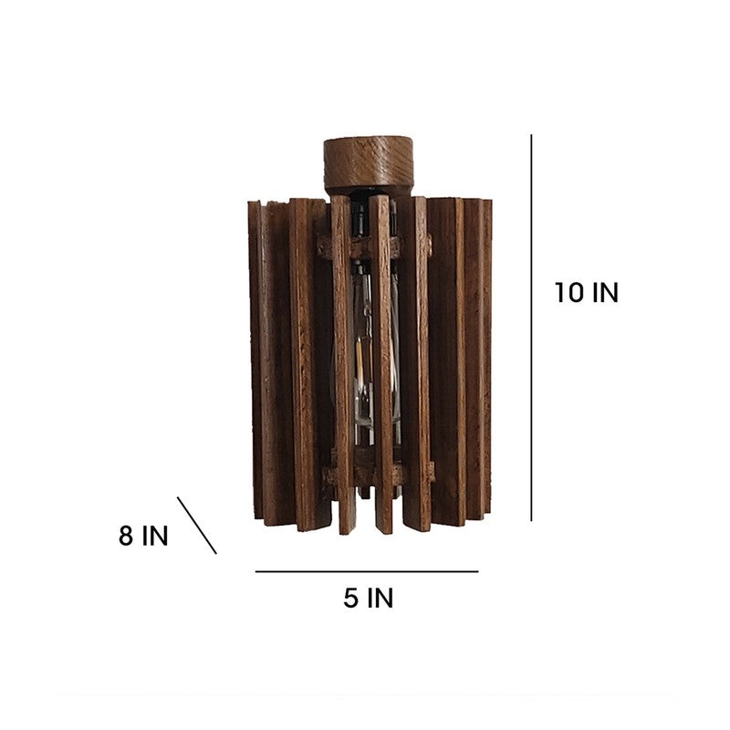 Oblis Wooden Wall Lamp media 7
