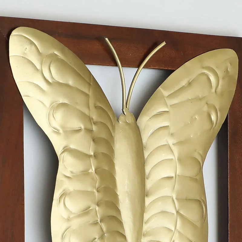 Golden Farfalla Metal & Wood Wall Accent media 3