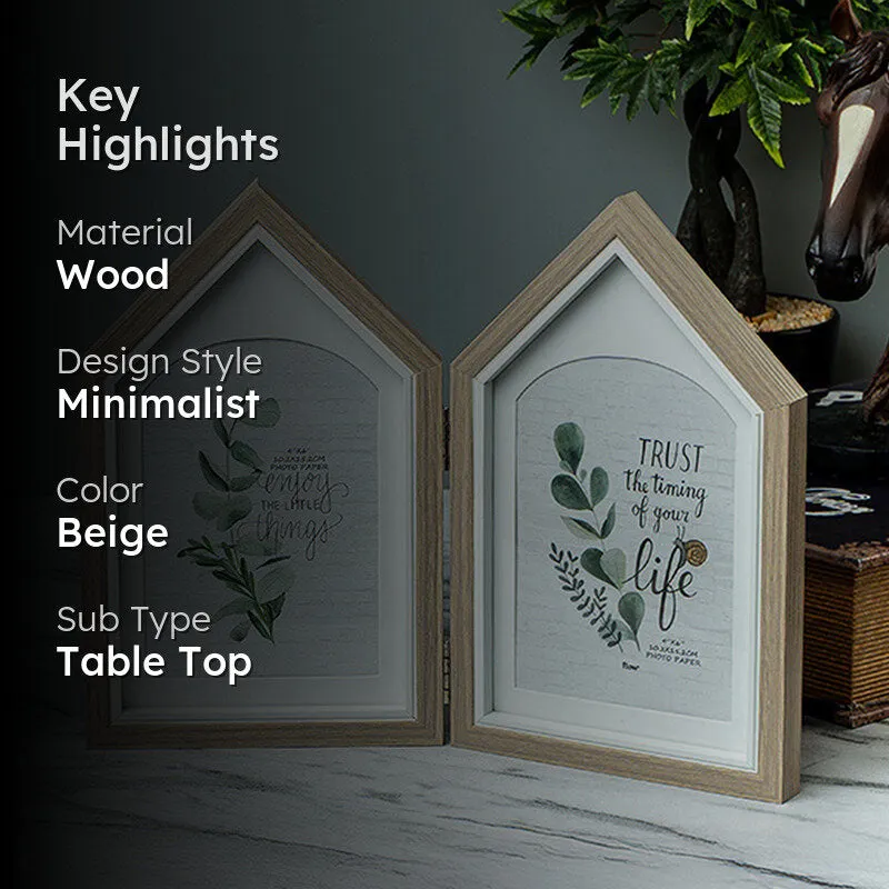 Memory Home Wood Photo Frame - Brown media 2