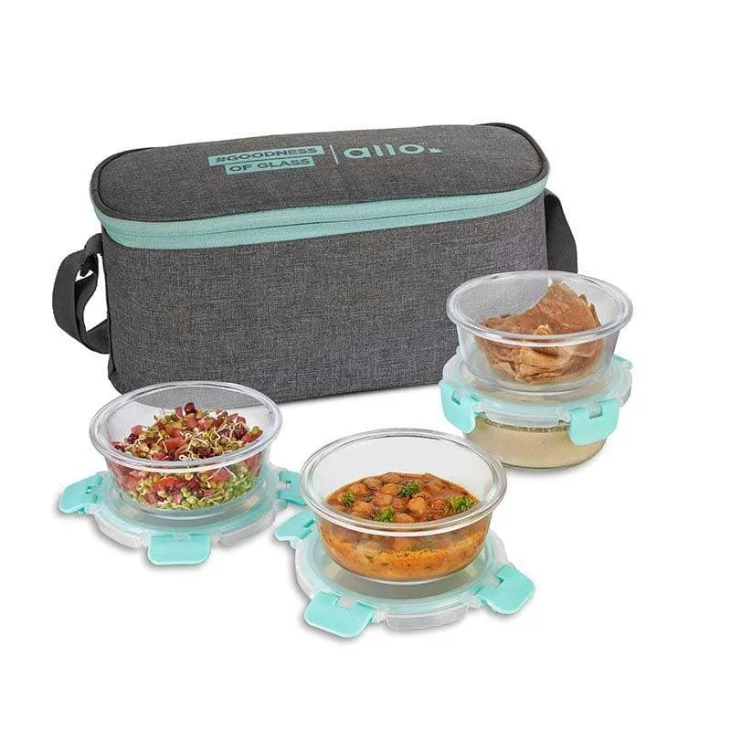 Jonas Lunchbox With Grey Bag (390 ML) - Set Of Four media 4