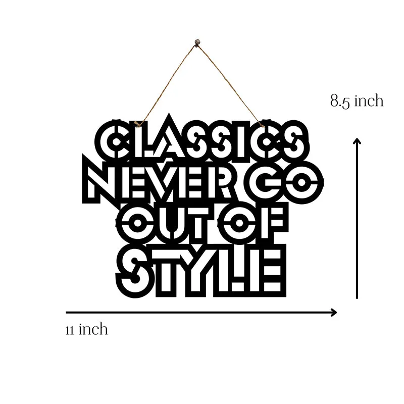 Classics Never Go Out Of Style Mild Steel Wall Accent media 5