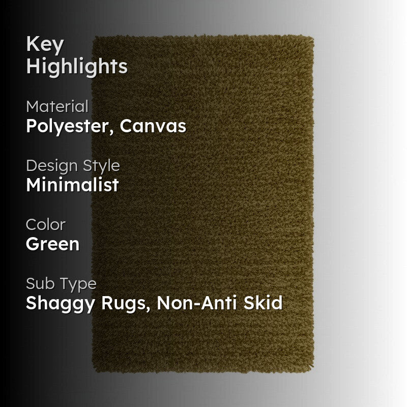 Table Tufted Woven Whisper Rug - Olive Green media 2