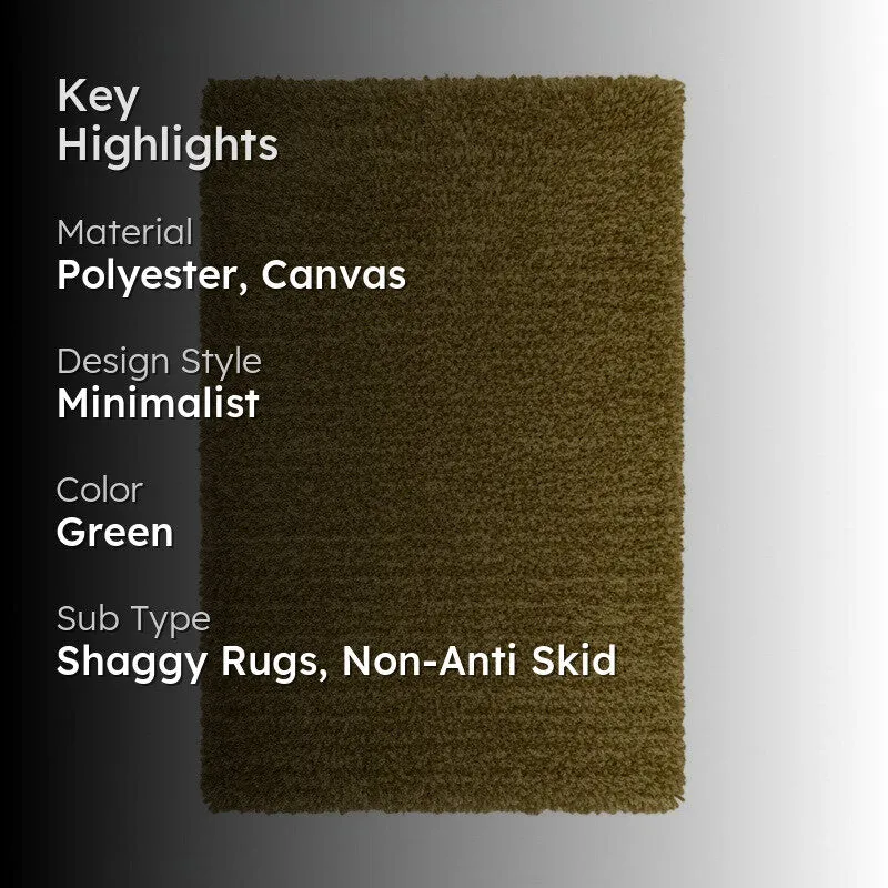 Table Tufted Woven Whisper Rug - Olive Green - 2