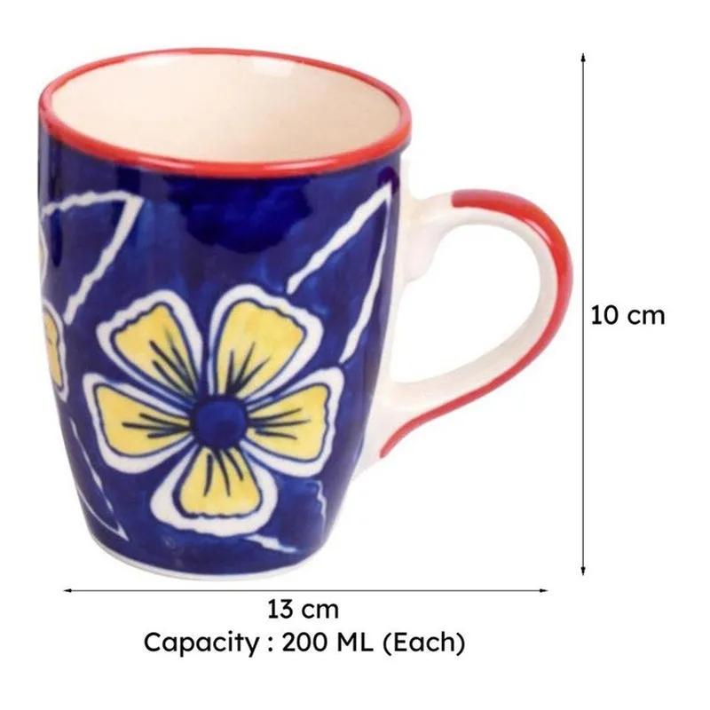 Ruhaani Ceramic Tea Cup (200 mL Each) -  Set of Four media 8
