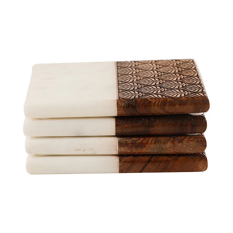 Stratus Marble Coaster - Set Of Four media 3