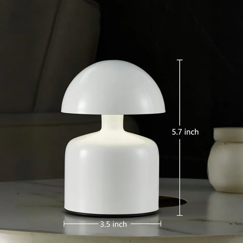 NovaLite Mushroom Metal Table Lamp - White media 8