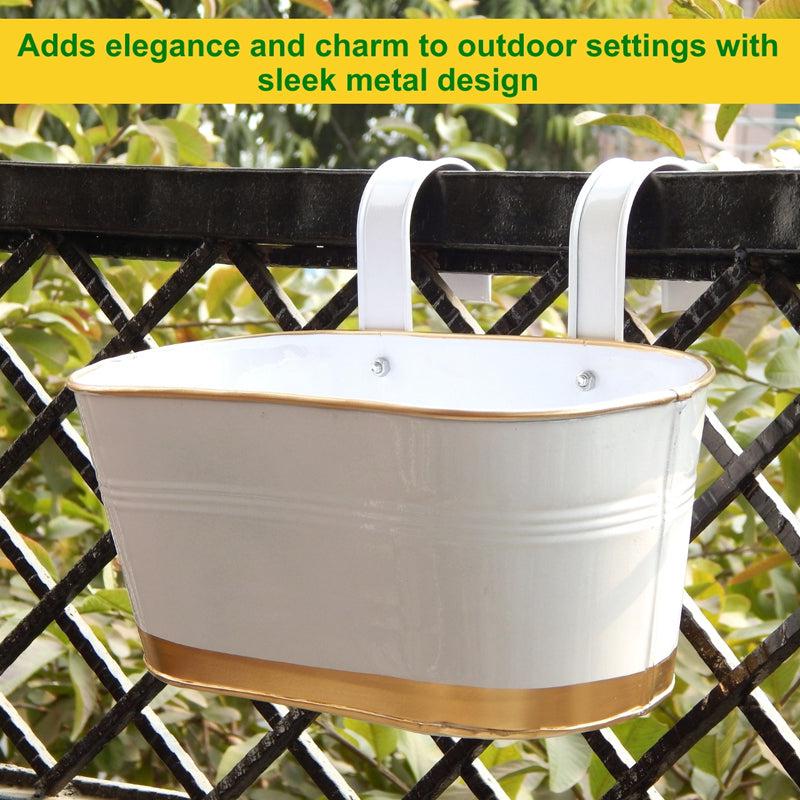 Norva Hanging Planter (White) - Set Of Six media 5