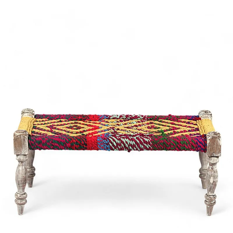 Fryxo Sheesham Wooden Bench - Multicolor media 3