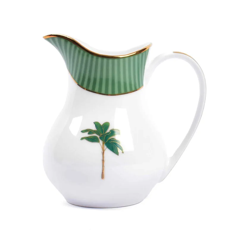 Gilded Mayura 24k Gold Brushed Porcelain Tea Set With Tea Pot - Seventeen Piece Set media 9