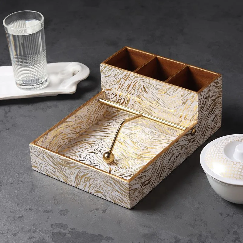 Saryna Wooden Cutlery & Tissue holder media 3