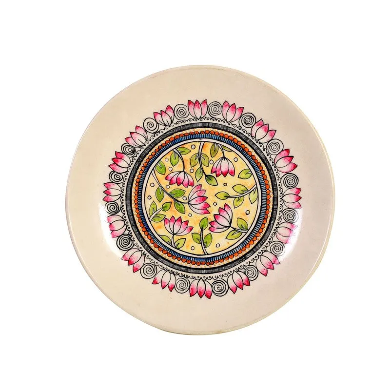 Meyral Floral Mandala Ceramic Wall Accent media 3
