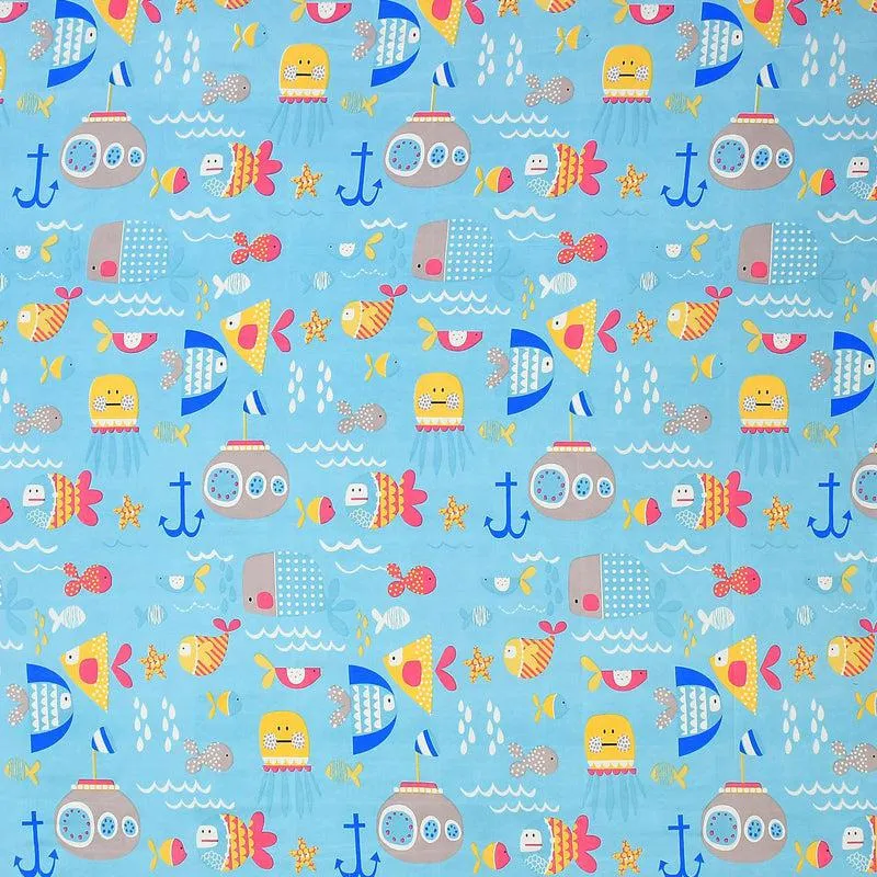 Marine Mysteries Kids' Cotton Duvet Cover - 210 TC media 4