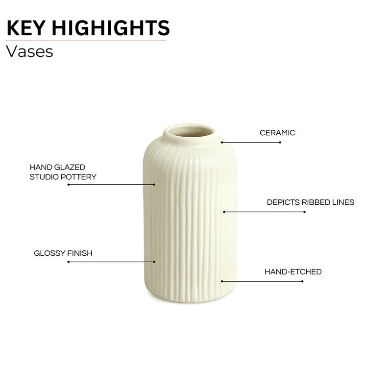 Merzia Ceramic Vase - Set Of Three media 5