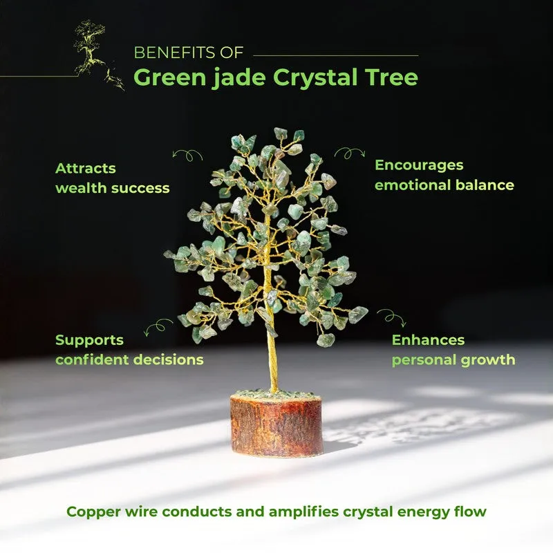 Prosperity Jade Gemstone Tree Decorative Showpiece media 9