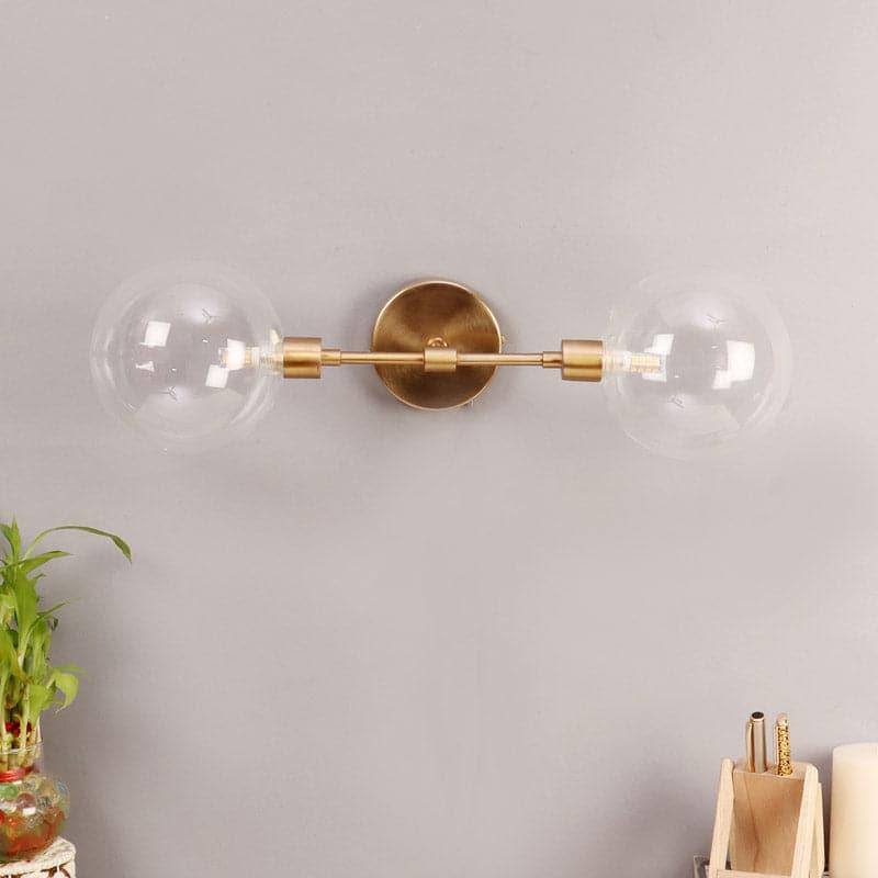 Joash Glass & Metal Wall Lamp - Gold media 5