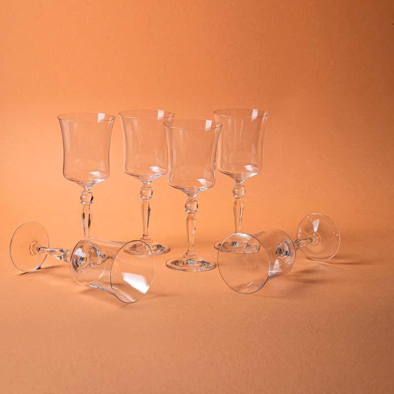 Old-school Bohemia Crystal Red Wine Glasses (300 ml) - Set of Six image 3