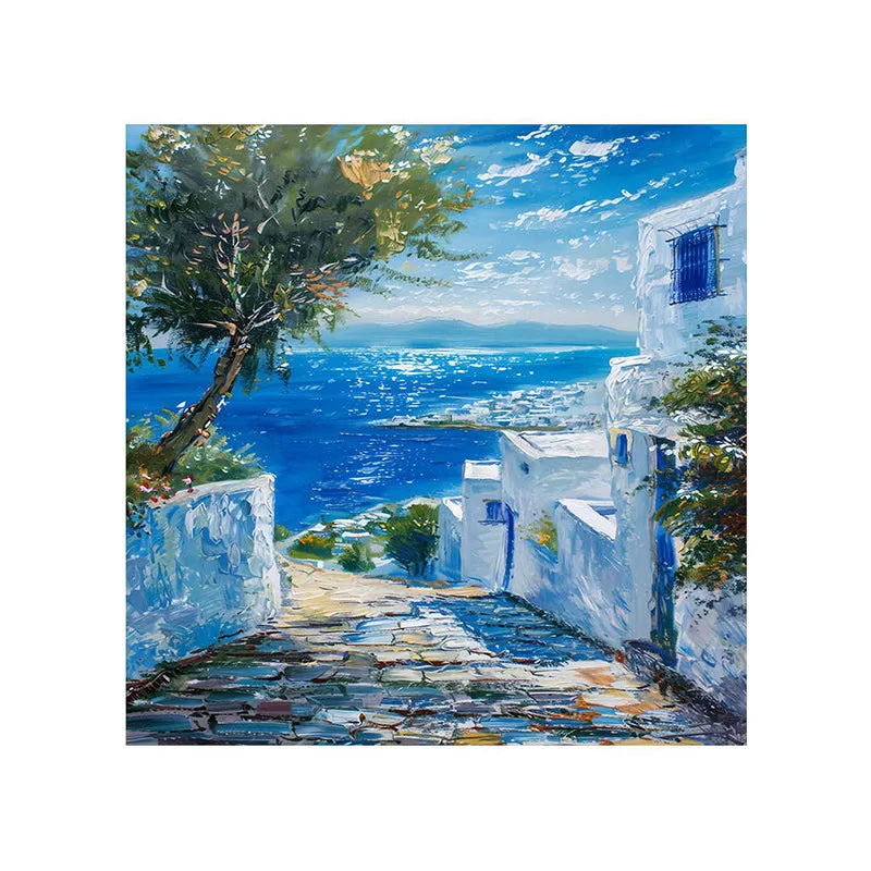 Meditteranean Street Poly Canvas Wall Painting media 5