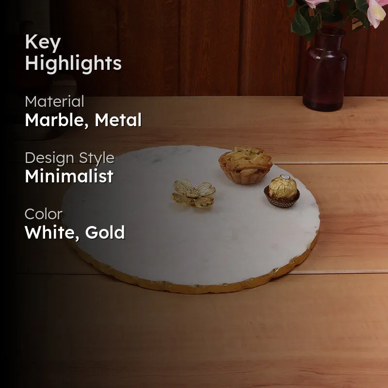 Scotia Marble Platter - White media 2