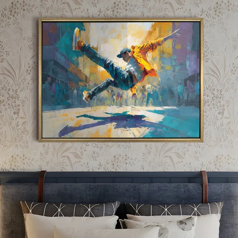 Static Friction Canvas Wall Painting With Frame media 5